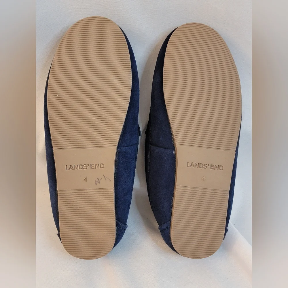 Lands' End Childrens Slip-On Slippers Size 4